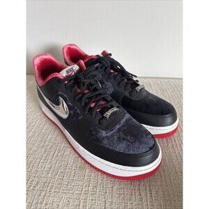 Nike Air Force 1 Low PRM Lace Up Athletic Shoe Mens Size 11.5 DZ5427-001 Black